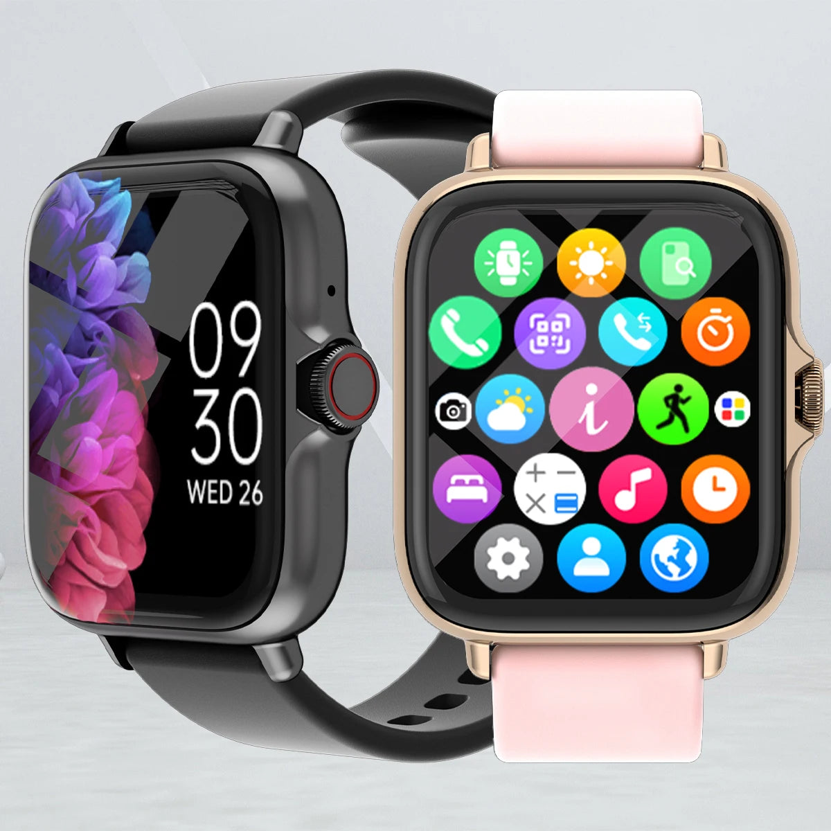 1,83'' Smartwatch mit Anruf, Schlaf & Sport für iPhone