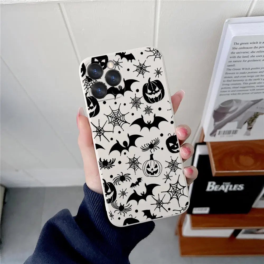Halloween Horror Art Case for iPhone 17-11 Silicone