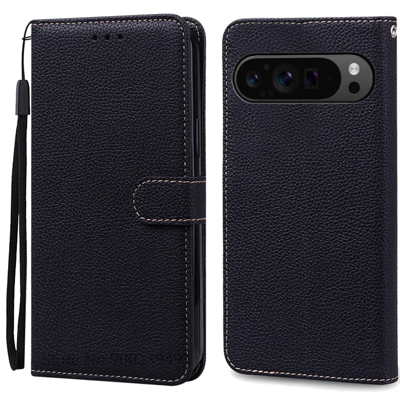 Leder Flip Wallet Hülle für Google Pixel 10 Pro XL