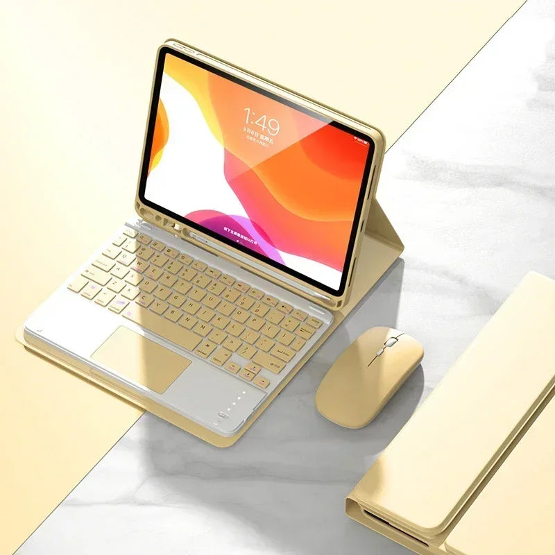 Touchpad Tastatur Hülle mit Maus für iPad 11. Gen 11 Zoll 2025