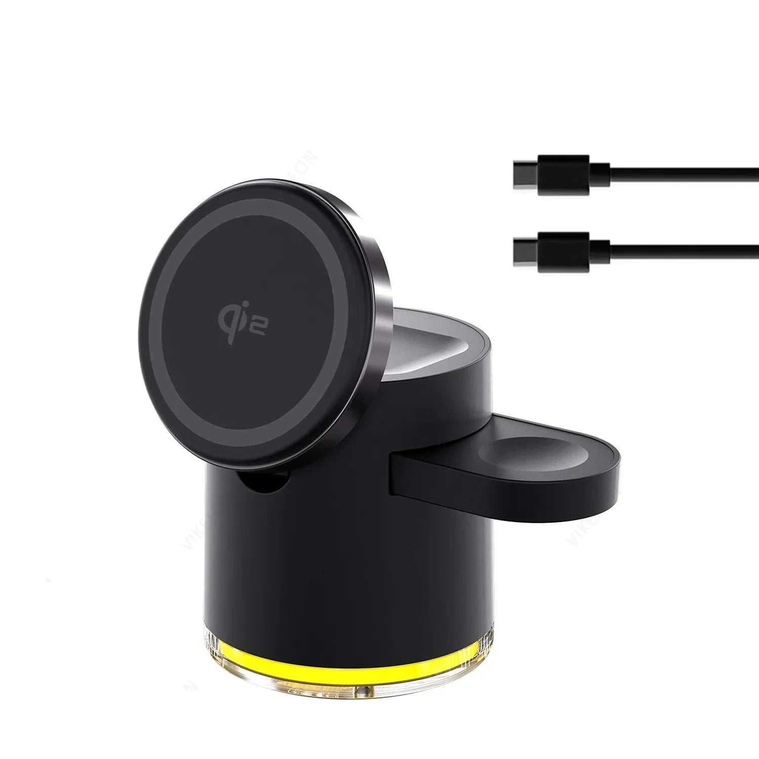 Foldable 4-in-1 Qi2 charging station for iPhone & Watch