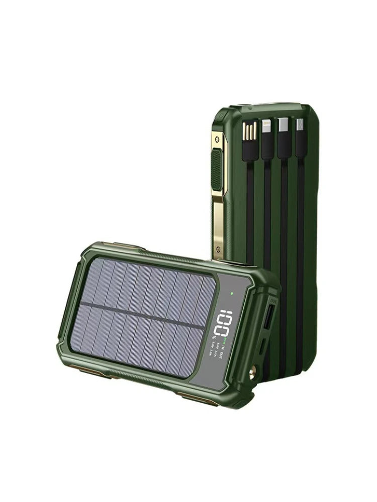 Solar Power Bank 20000mAh 4-port USB Charger