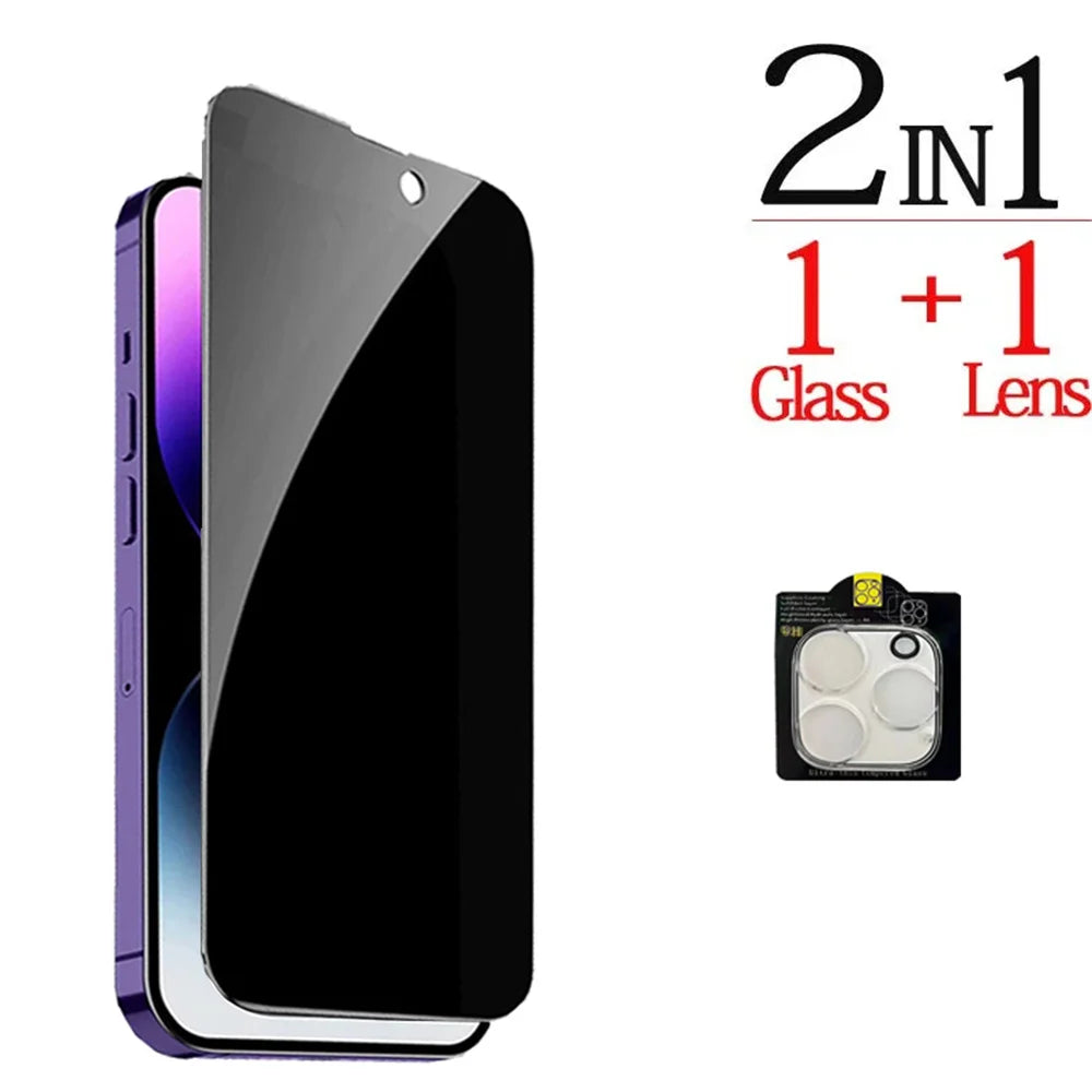 1-4 pieces iPhone anti-spy glass