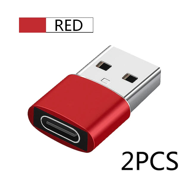 2er Set USB zu Typ-C OTG Adapter