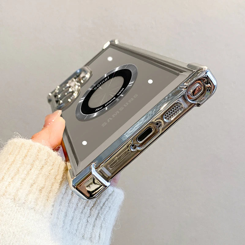 Samsung Luxus Magnet Hülle Clear