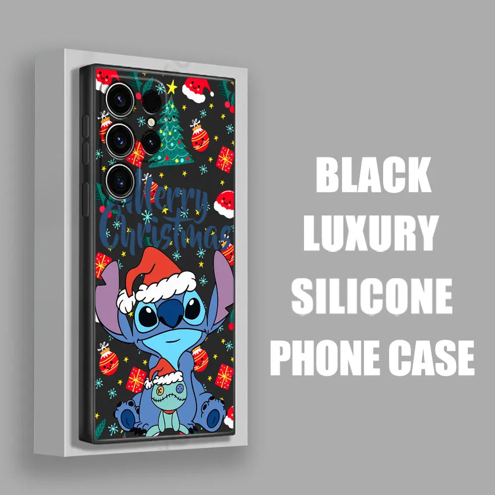Lilo & Stitch Weihnachts-Handyhülle für Samsung S25
