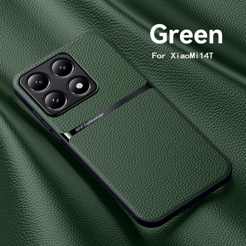 Xiaomi 14T Leder Magnet TPU Hülle