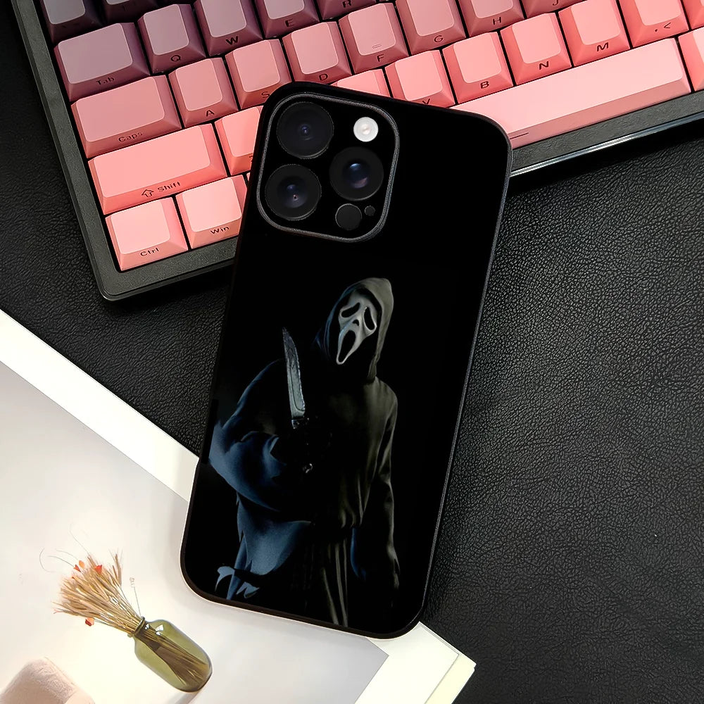 Ghost Face Scream iPhone Case TPU Soft Skin-Friendly