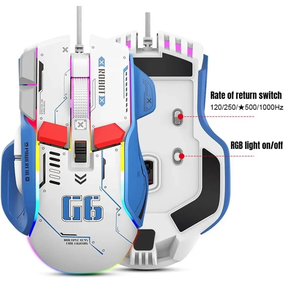 Gaming Maus – Leichte Tri Mode RGB Maus mit 16000 DPI für PC & Laptop