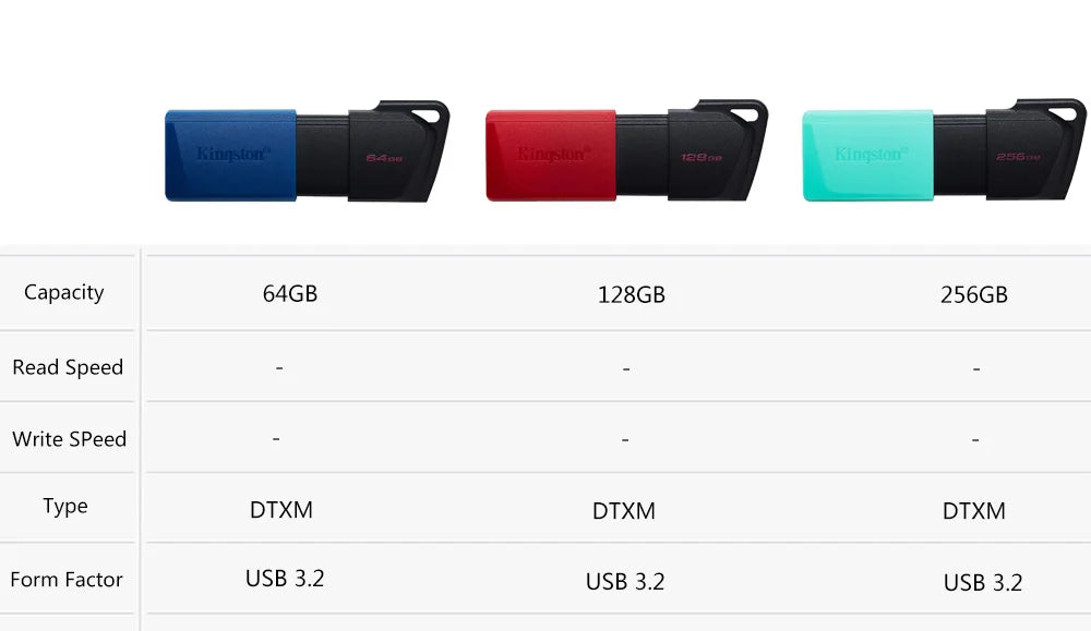 Kingston USB 3.2 Stick 256GB Mini Speicherstick