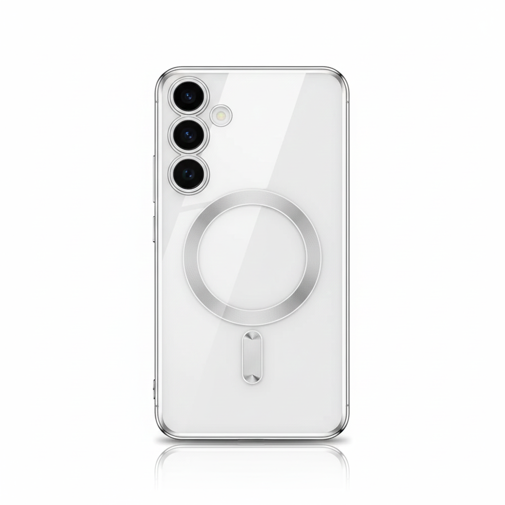 Plating Clear Wireless Case for Samsung Galaxy S25