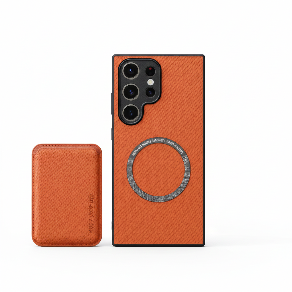 Carbon PU leather Magsafe case for Samsung Galaxy