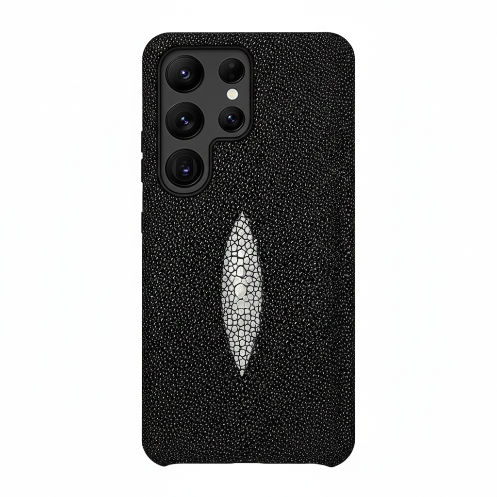 Echte Rochenleder Hülle für Samsung S25 Luxus