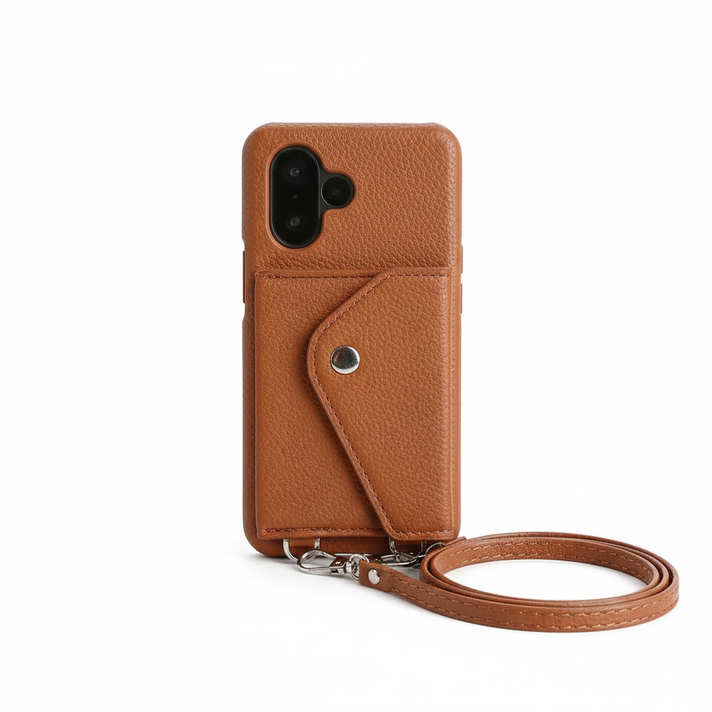Crossbody Lederhülle für Google Pixel 8 Pro