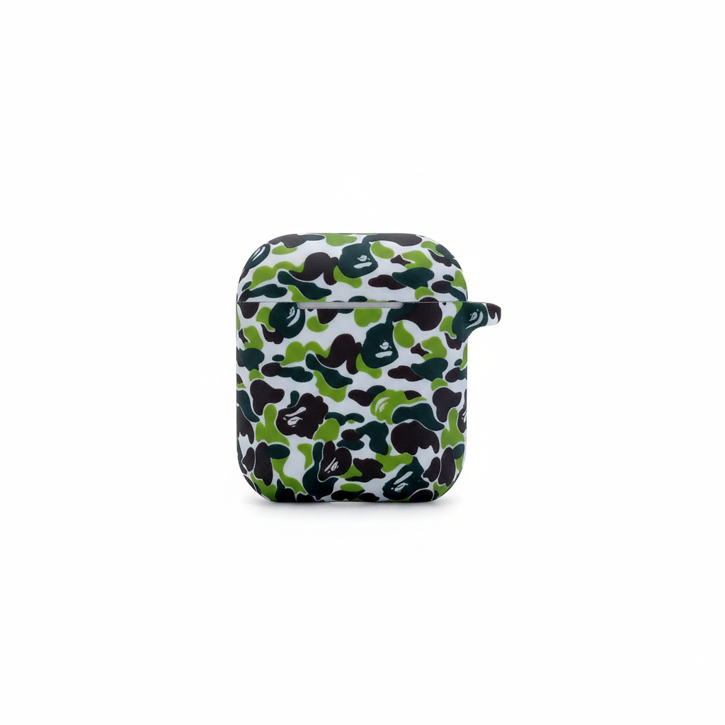 Camo Silikonhülle für AirPods 4 mit Schlüsselband