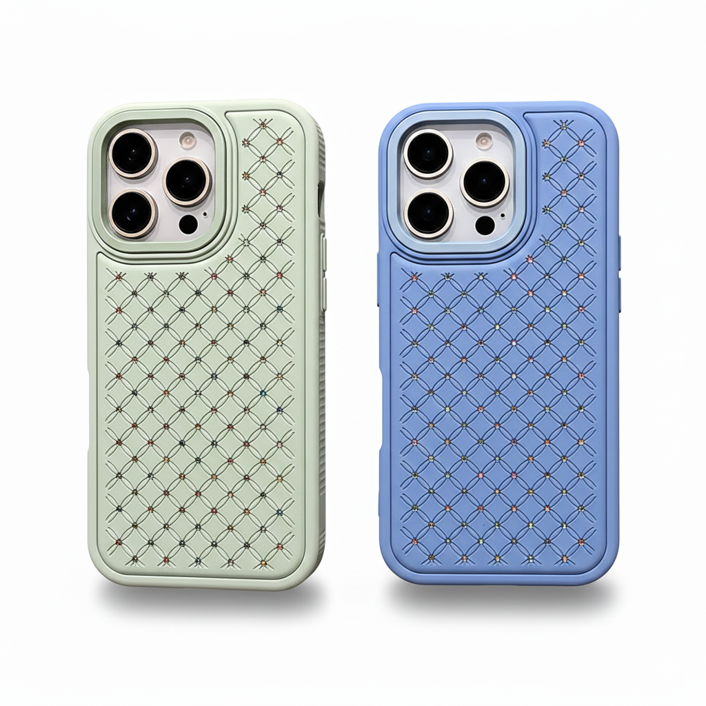 Luxus Glitzer Strass Gitter Hülle für iPhone 17