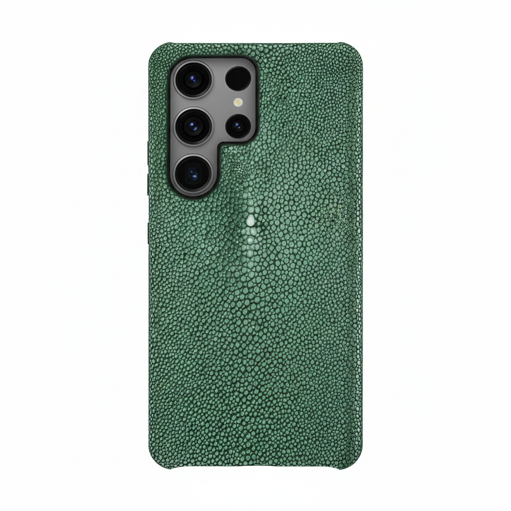 Genuine stingray leather case for Samsung S25 luxury