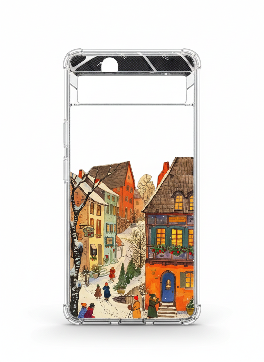 Weihnachts Szene TPU Hülle für Google Pixel 8 8 Pro 9 9 Pro und 9 Pro XL