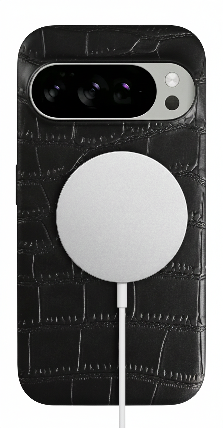 Magnetische Magsafe Lederhülle für Google Pixel 10