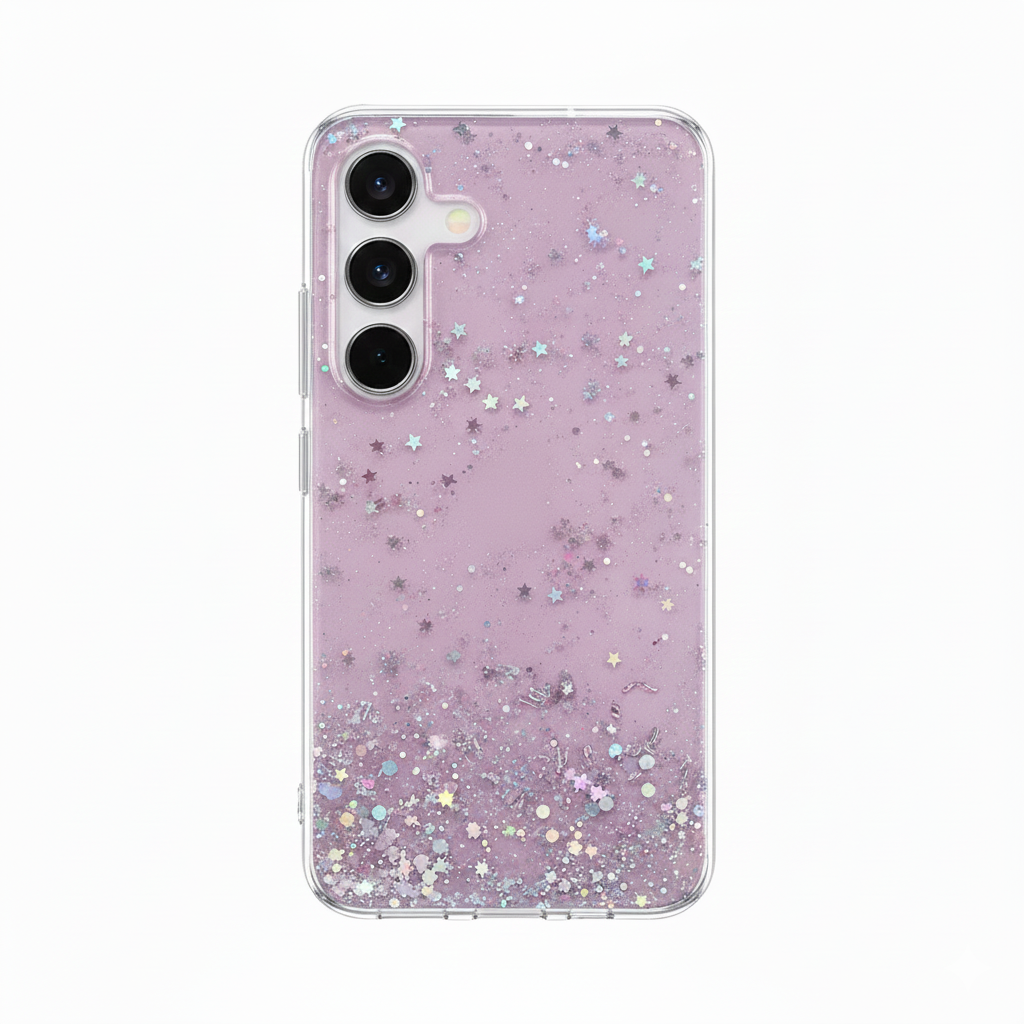 Glitter Soft Silicone Clear Case for Samsung S25 Ultra