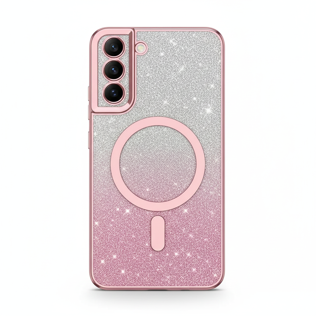 Glitter TPU case with color gradient for Galaxy S series