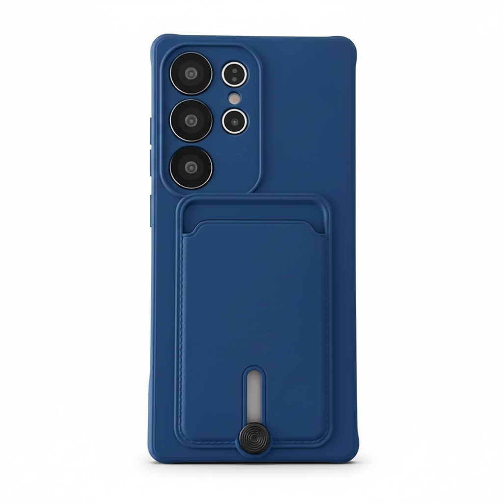 Weiche Silikon Kartenhalter Hülle Samsung S25 S24 Plus