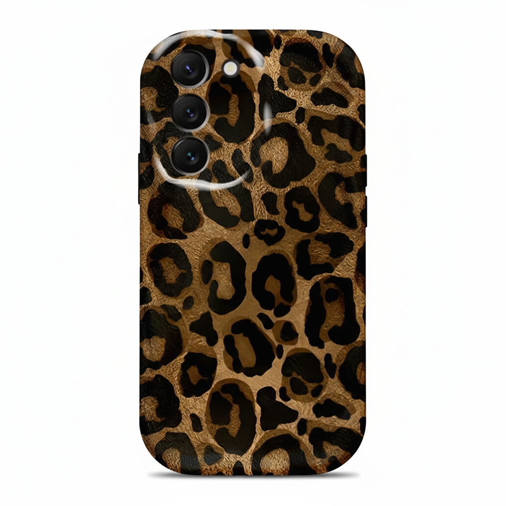 Leopard print case for Galaxy S24–A50: Stylish &amp; Robust