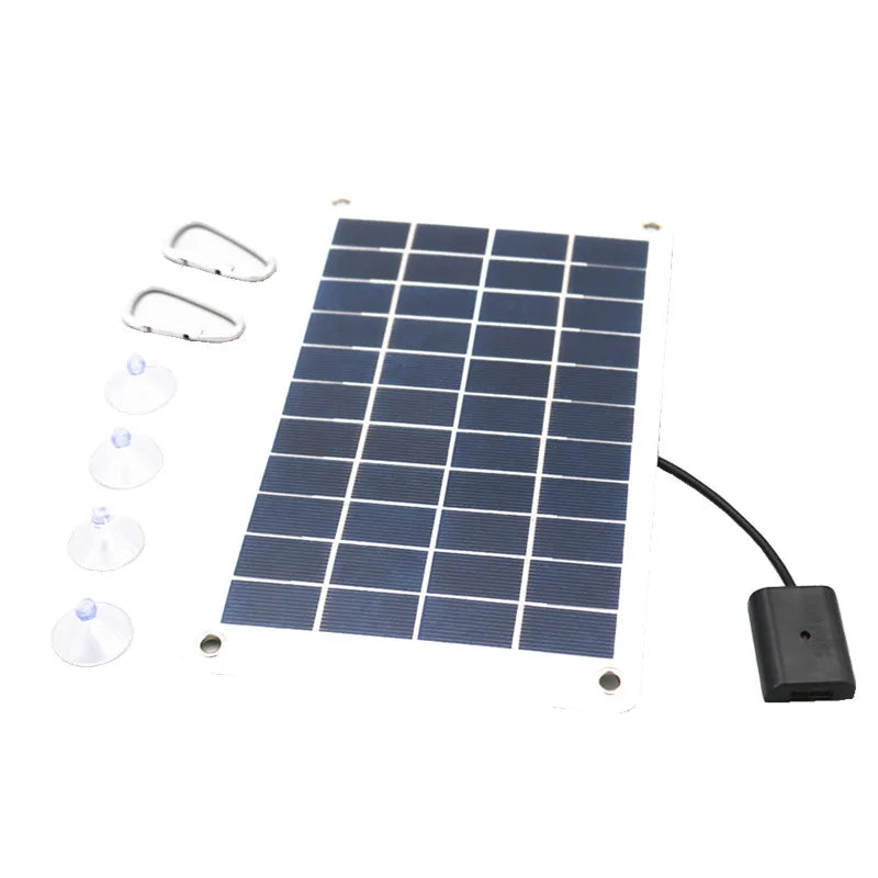 5V 1000mA Solar Powerbank mit USB Ladegerät