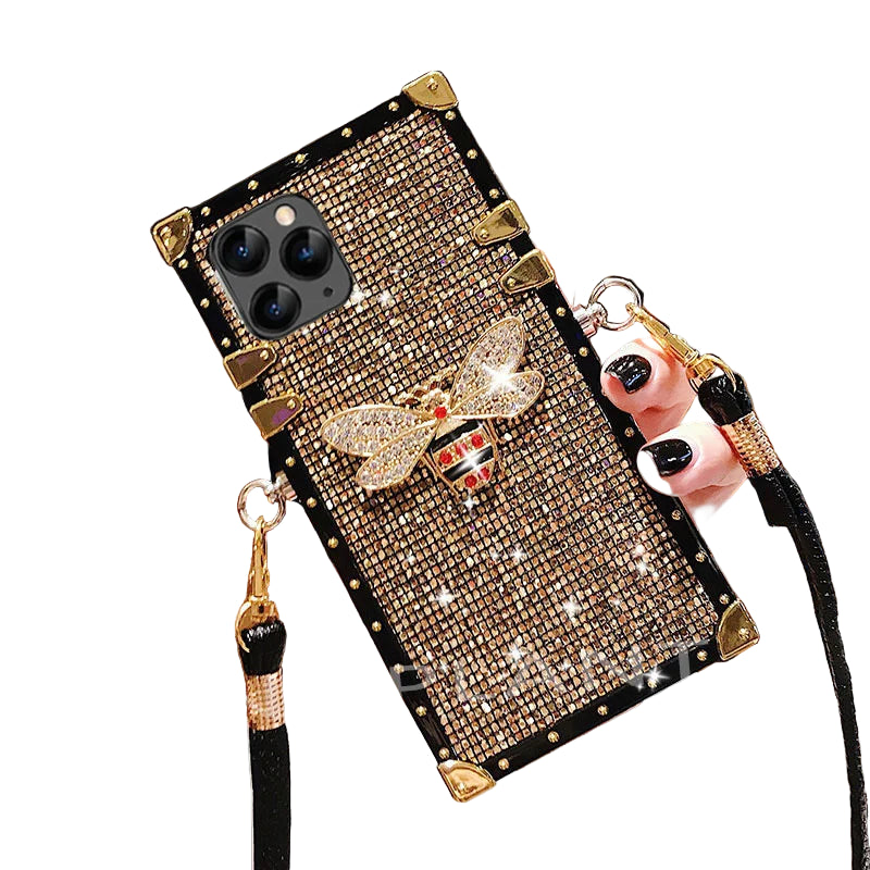 Luxus Glitter Diamant Biene Hülle für Samsung S24