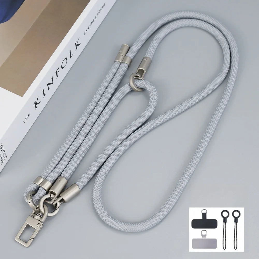 150 cm verstellbares Handy-Lanyard mit abnehmbarem Kartenclip