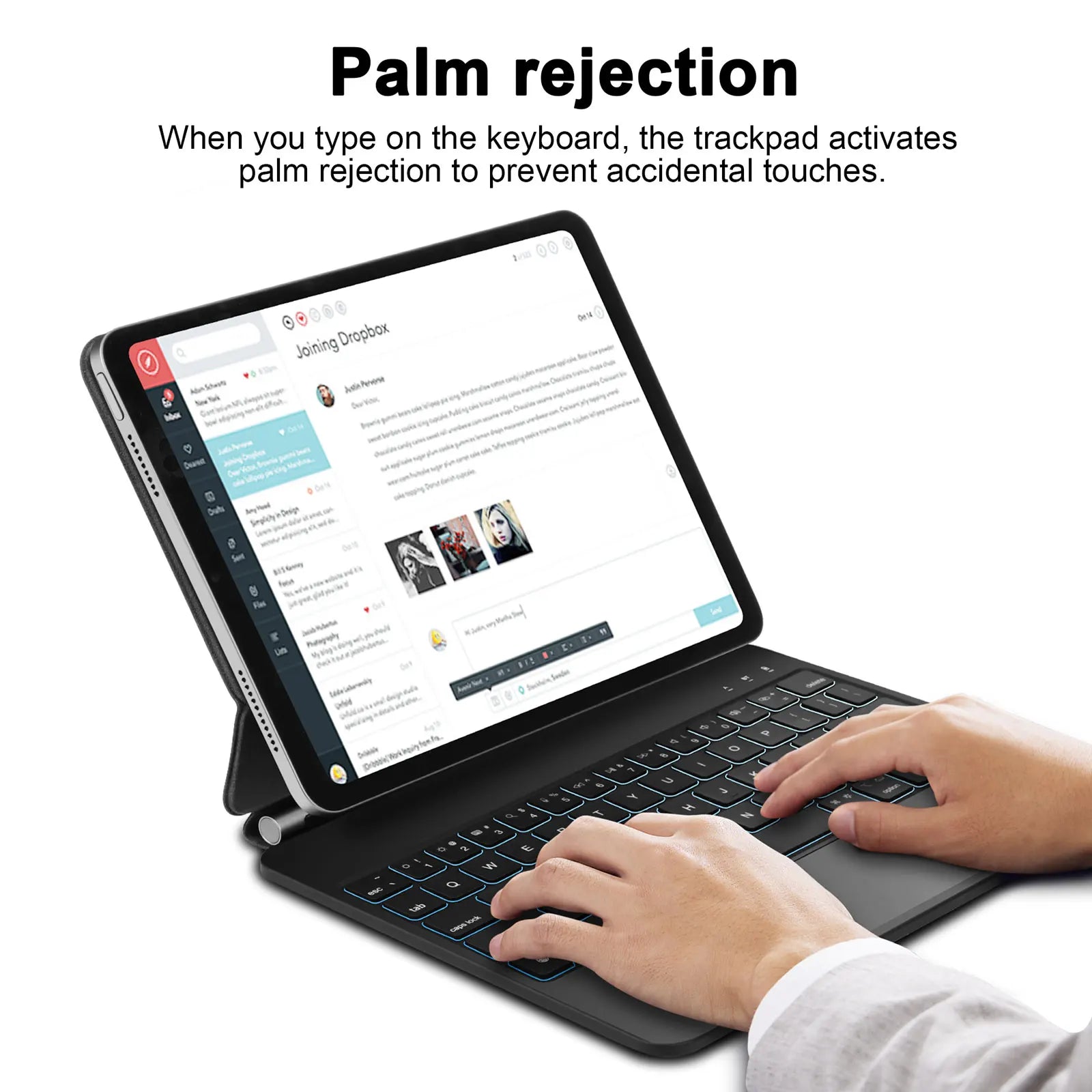 GOOJODOQ Magic Keyboard iPad Hülle