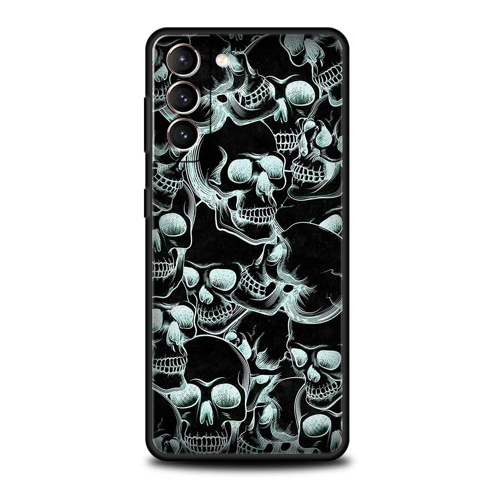 Schädel Handyhülle Schwarz Für Samsung Galaxy