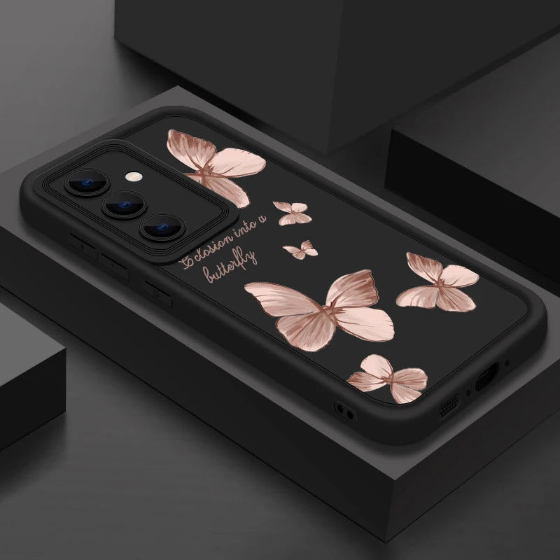 Samsung TPU Hülle Gold Schmetterling