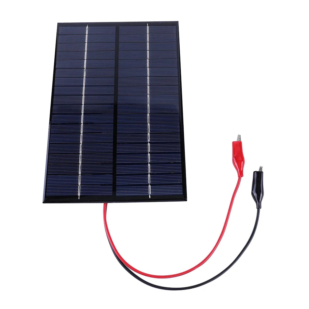 10W portable solar charger for 12V batteries