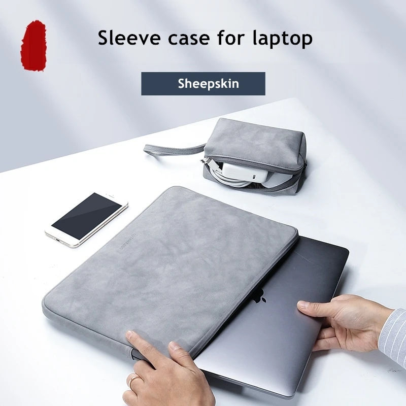 Elegante PU-Leder Laptoptasche für MacBook & Notebook