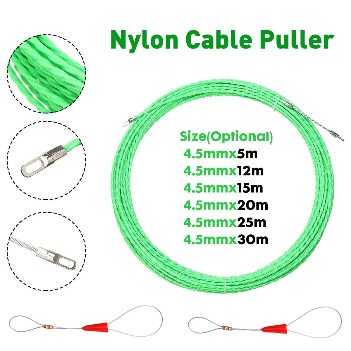 Glasfaser Kabelzuggerät 4.5mm Elektroleiterrohr