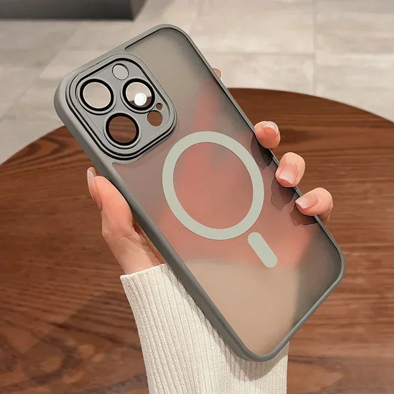 Magnetische matte Rüstungshülle für iPhone 17 Pro