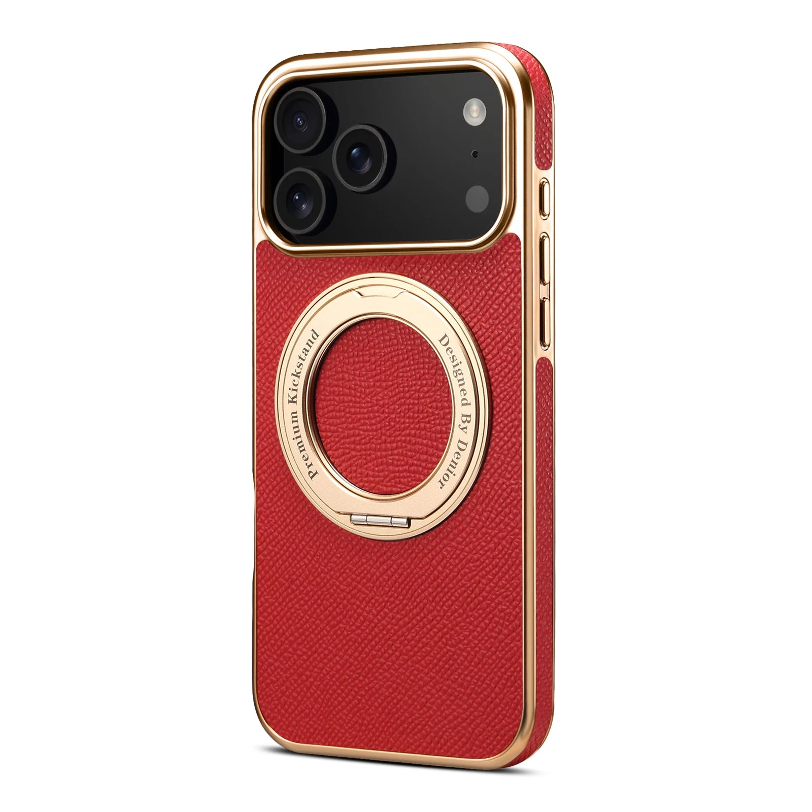Echtleder Hülle mit Ringhalter für iPhone 17 Pro Max