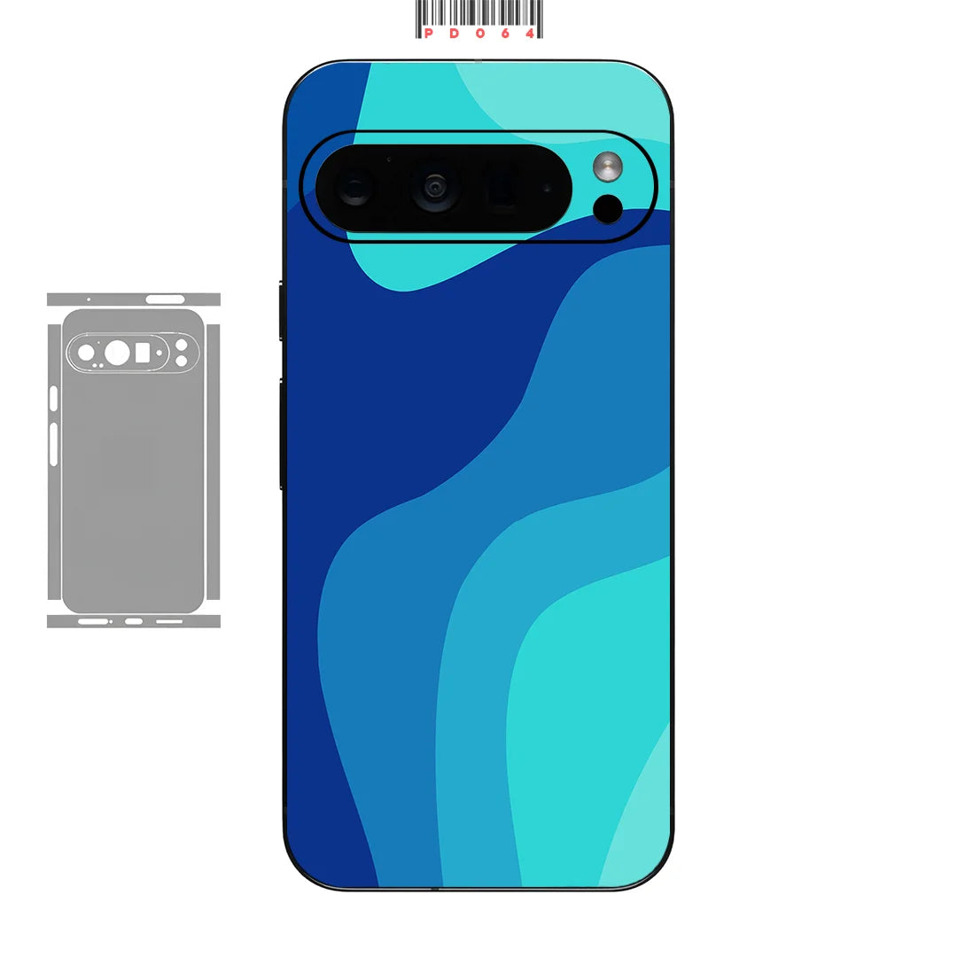 Bunte Hautfolie für Pixel 9–6 Pro Rückseite