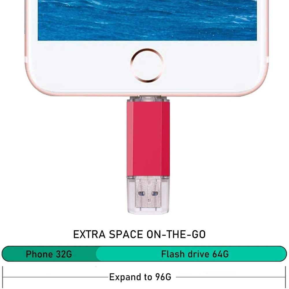 BINFUL 2-in-1 USB-C Stick 512GB–2TB mit Anhänger