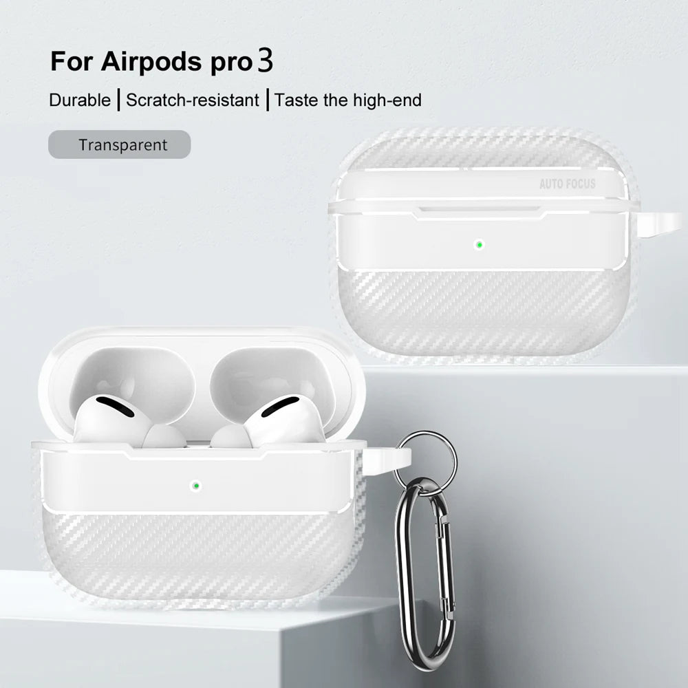 Stoßfeste Kohlefaser Hülle für AirPods Pro 3