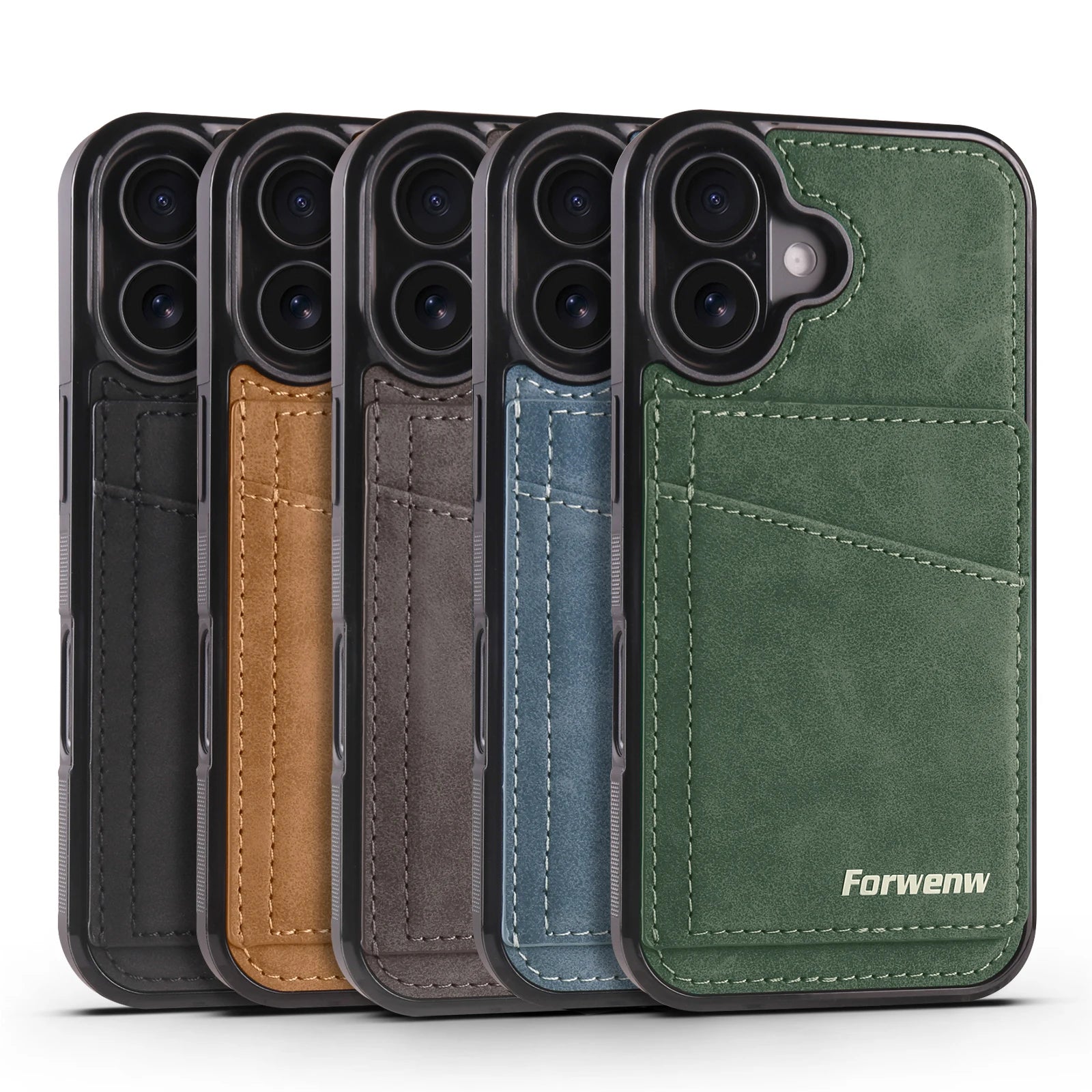 Business Flip Ledertasche für iPhone 16