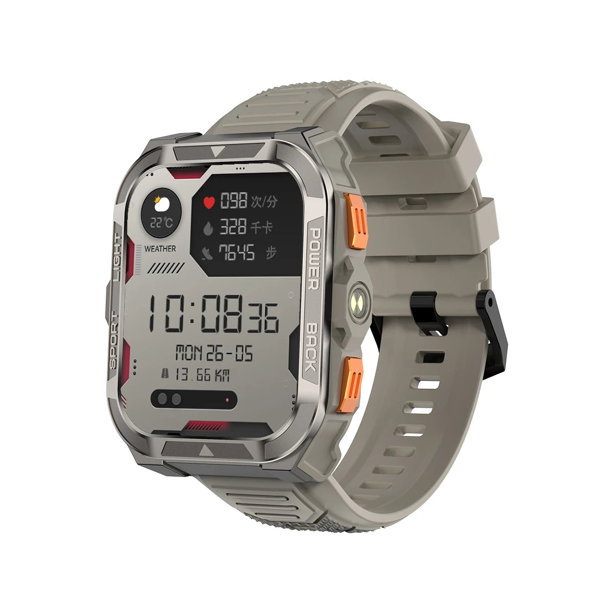 Blackview W80 PRO Outdoor Smartwatch mit GPS & Taschenlampe