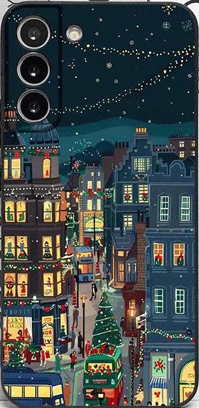 Pixel 9 8 Case Silicone TPU Christmas Snow Pattern Case