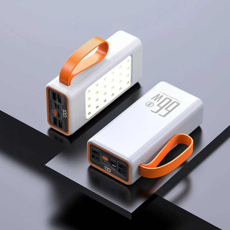 Powerbank 30000/50000mAh 66W Schnellladung mit LED