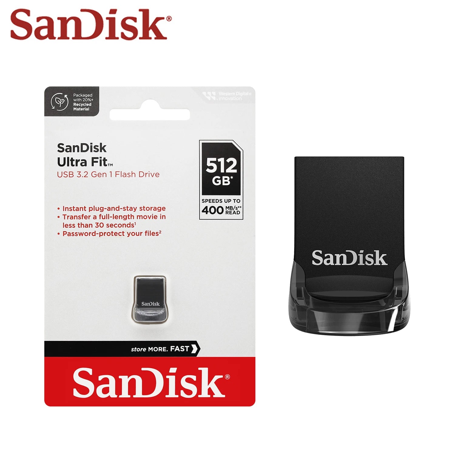 SanDisk Ultra Fit USB 3.2 Mini-Flash-Laufwerk
