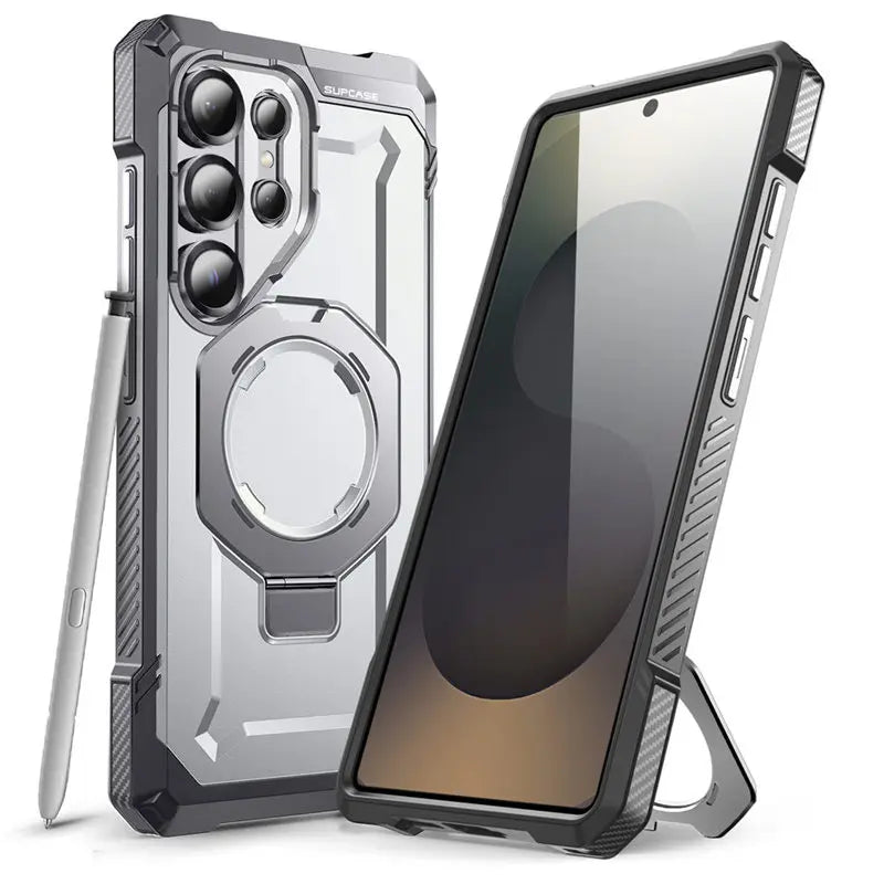 Robuste Magnet-Hülle mit Ständer für Galaxy S25 Ultra