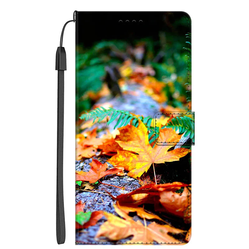 Marmor Weihnachts Ledertasche für Google Pixel 7 Pro Flip Case mit Kartenfach