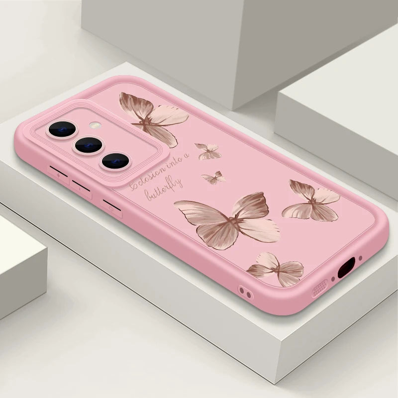 Samsung TPU Hülle Gold Schmetterling