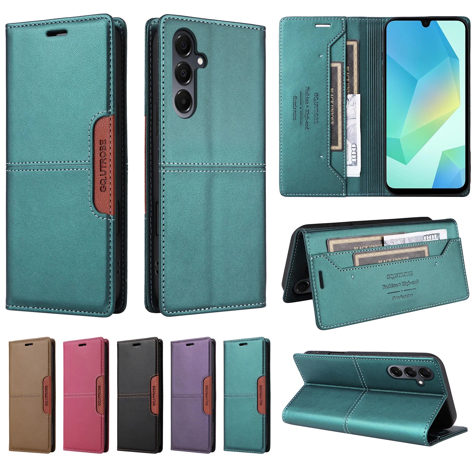 Flip Ledertasche für Samsung Galaxy A-Serie